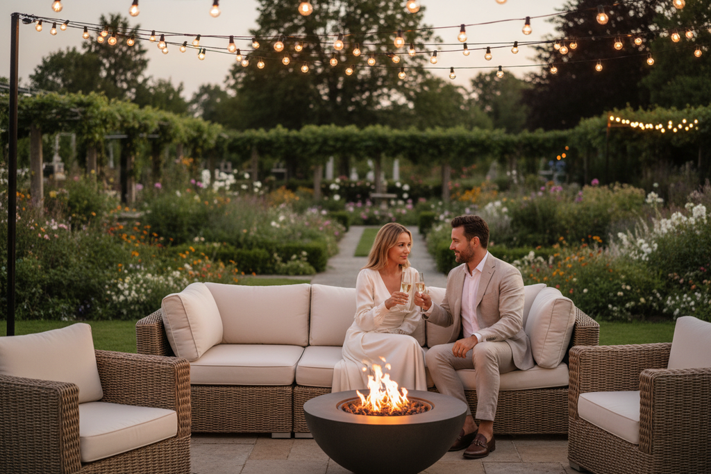 Couple Rattan Sofa Lifestyle
