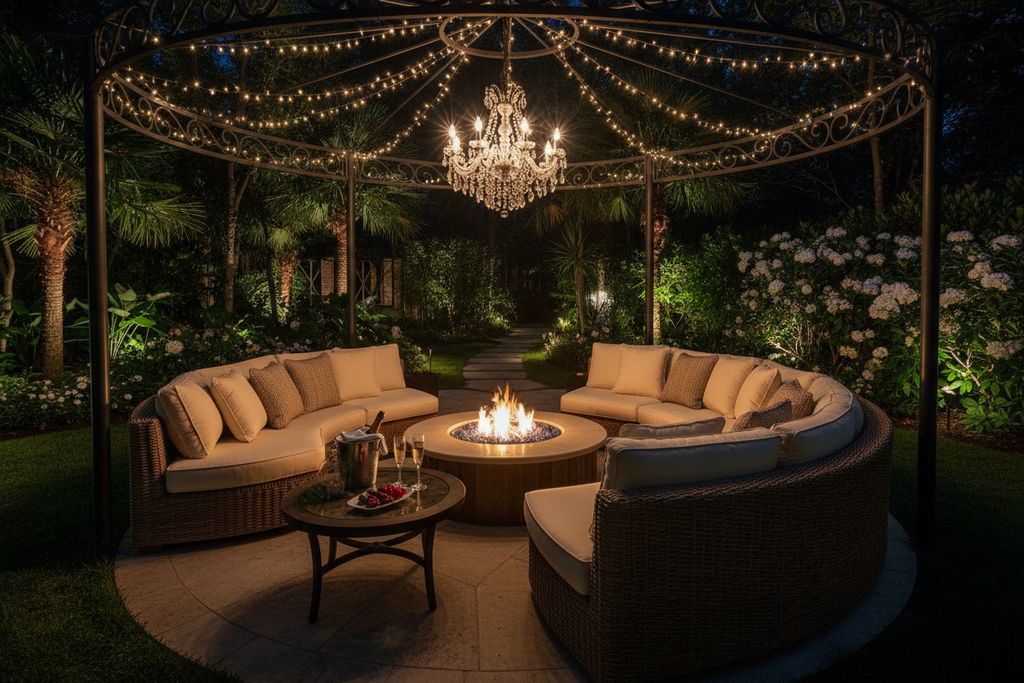 Landscape Chandelier Fire Pit