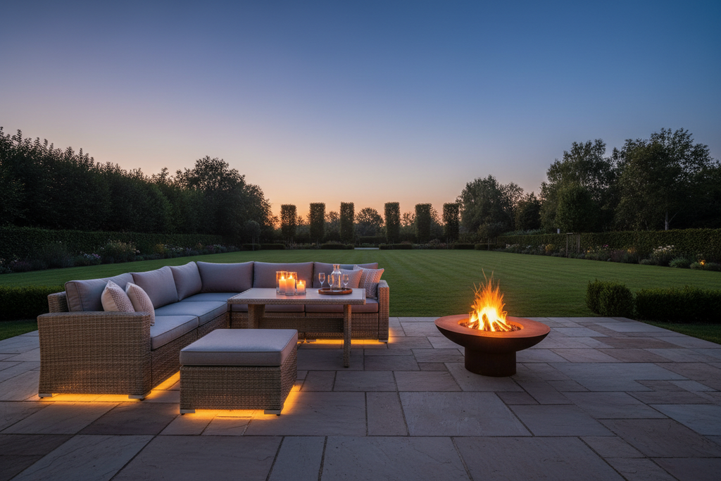 Landscape Rattan Fire Pit 3
